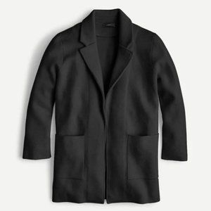 J. Crew 100% Merino Wool Open Front Sweater Blazer Cardigan